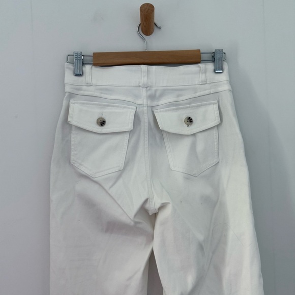 Spanx white wide leg stretch twill cropped pants - Small Petite - Picture 6 of 6